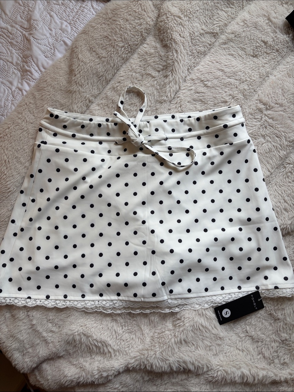 Polka Dot Mini Skort